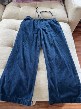American Eagle Outfitters Navy Wide Leg Flare Jeans